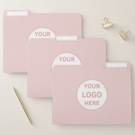 Minimalistisk anpassad logotyp rosa