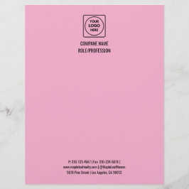 Minimalistisk anpassad logotyptext professionell  brevhuvud