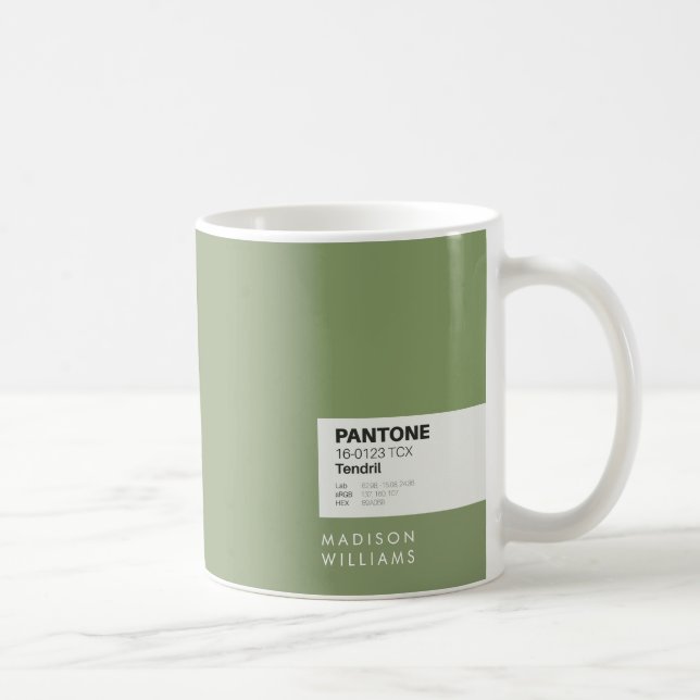 Minimalistisk anpassad namn personlig kaffemugg (Höger)
