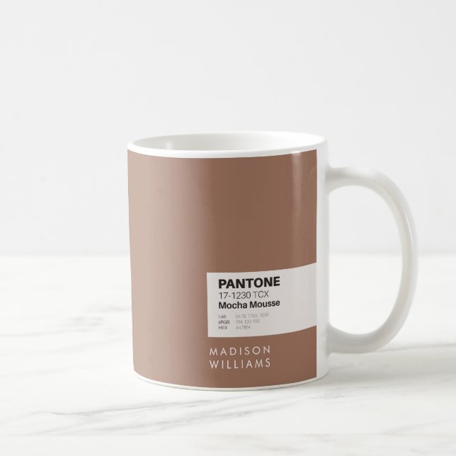 Minimalistisk anpassad namn Personlig kaffemugg (Höger)