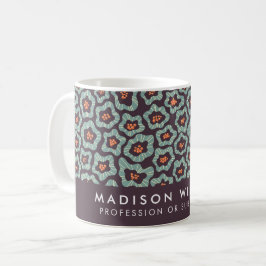 Minimalistisk anpassad namn personlig kaffemugg