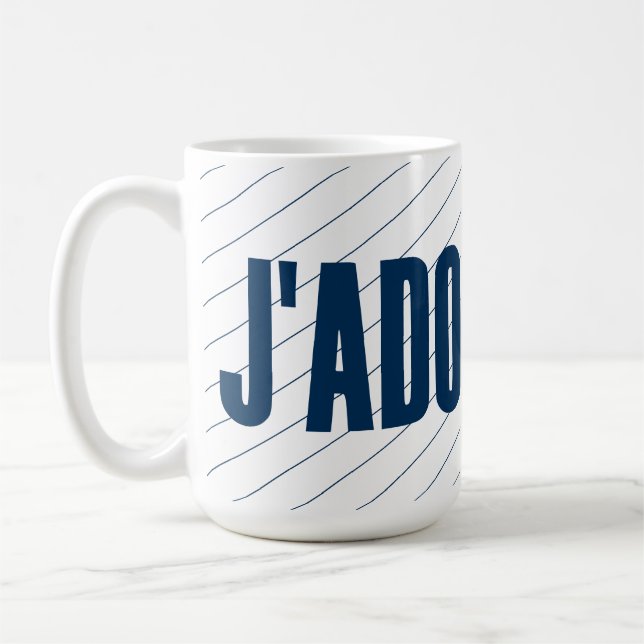 Minimalistisk anpassad namn personlig kaffemugg (Vänster)