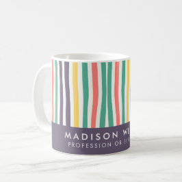 Minimalistisk anpassad namn personlig kaffemugg