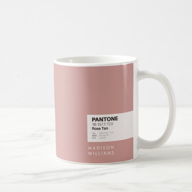 Minimalistisk anpassad namn personlig kaffemugg (Höger)