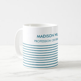 Minimalistisk anpassad namn Personlig kaffemugg