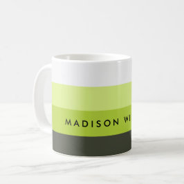 Minimalistisk anpassad namn personlig kaffemugg