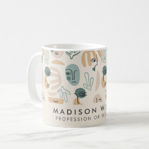 Minimalistisk anpassad namn personlig kaffemugg