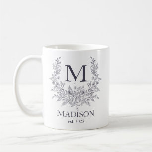 Minimalistisk anpassad namn Personlig kaffemugg