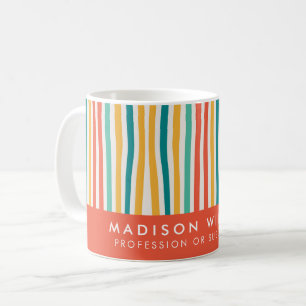 Minimalistisk anpassad namn personlig kaffemugg