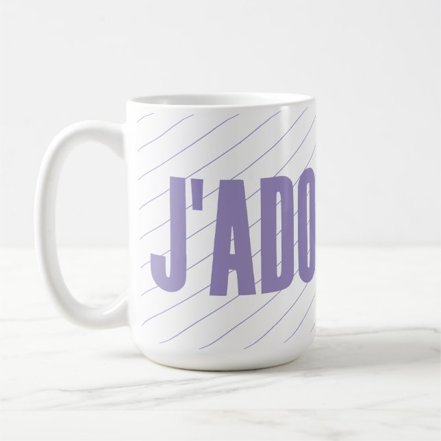 Minimalistisk anpassad namn Personlig kaffemugg (Vänster)