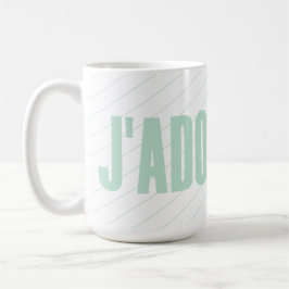 Minimalistisk anpassad namn Personlig kaffemugg