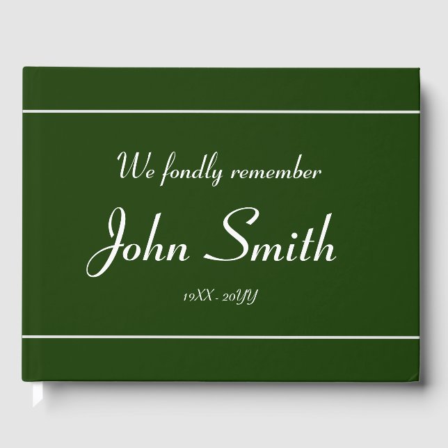 Minimalistisk, anpassad symptombok gästböcker (Framsida)