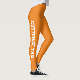 Minimalistisk anpassad text Dam Leggings