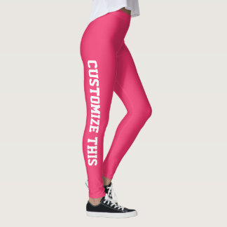 Minimalistisk anpassad text Dam Leggings