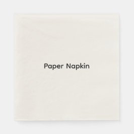 Minimalistisk anpassad text Personlig papper Pappersservett