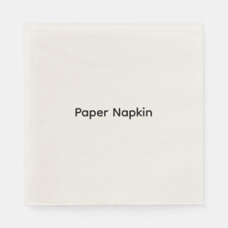 Minimalistisk anpassad text Personlig papper Pappersservett