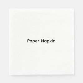 Minimalistisk anpassad text Personlig papper Pappersservett