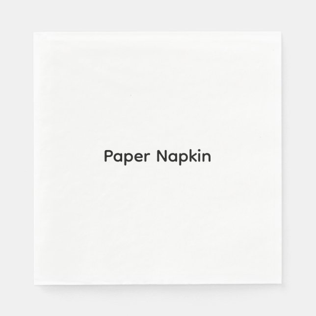 Minimalistisk anpassad text Personlig papper Pappersservett (Framsidan)