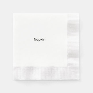 Minimalistisk anpassad text Personlig Pappersservett