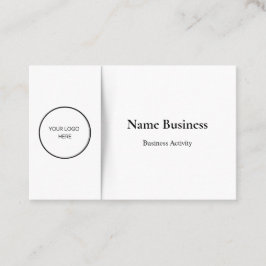 Minimalistisk anpassning: Svartvitt Visitkort