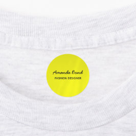 Minimalistisk anpassningsbar av skugggult för meda klistermärke