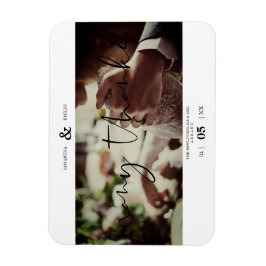 Minimalistisk Anpassningsbar av tacksamhetsfoto pa Magnet