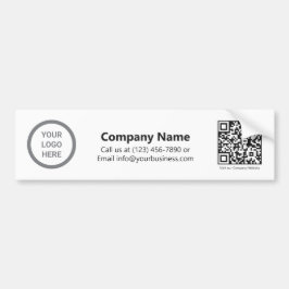 Minimalistisk Anpassningsbar Business Logotyp QR-k Bildekal