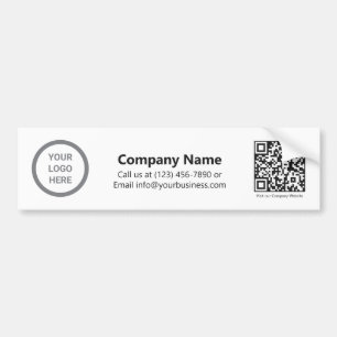 Minimalistisk Anpassningsbar Business Logotyp QR-k Bildekal