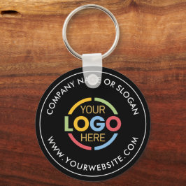 Minimalistisk Anpassningsbar Buss Logotyp Promotio Nyckelring