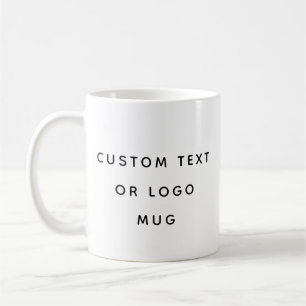 Minimalistisk Anpassningsbar eller Logotyp Mugg