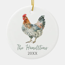 Minimalistisk Anpassningsbar-familj Namn-jul Julgransprydnad Keramik