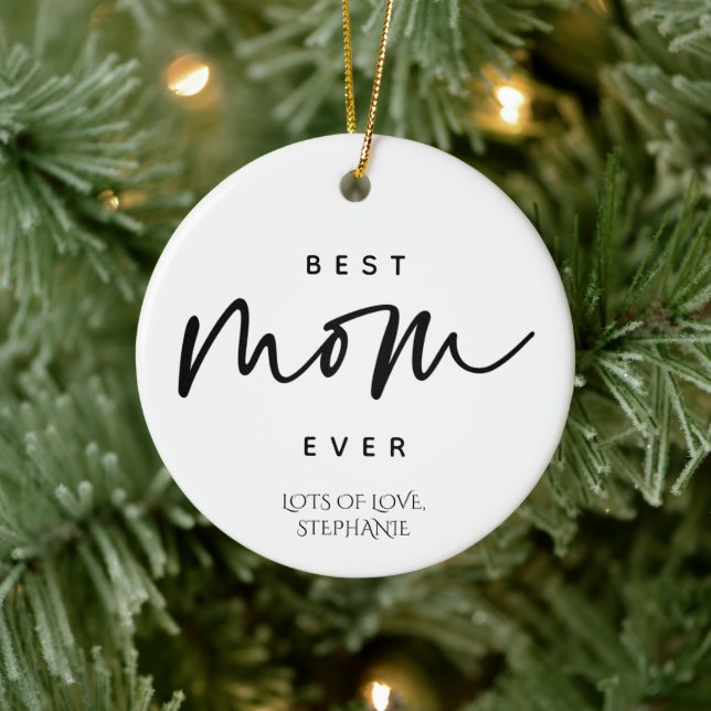 Minimalistisk Anpassningsbar för bästa Mamma någon Julgransprydnad Keramik (Träd)