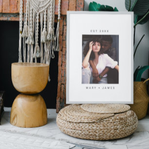 Minimalistisk Anpassningsbar, fotopatext Poster