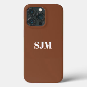 Minimalistisk Anpassningsbar monogram namn sepia o