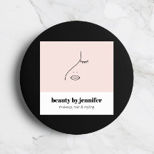 Minimalistisk Ansikte-Logotyp för skönhetsvårdande