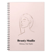 Minimalistisk Ansikte Logotyp Hair Beauty Makeup R