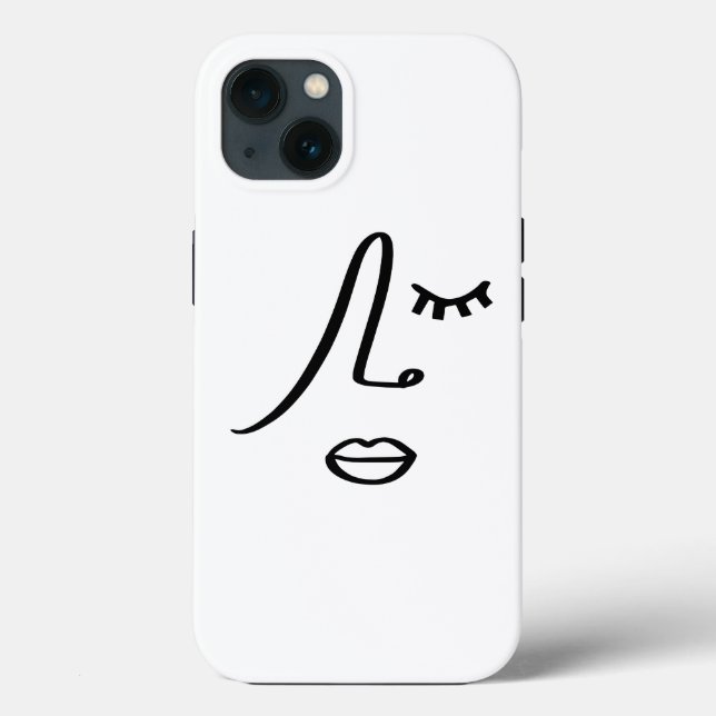 Minimalistisk Ansikte-modern konsthantverk av Abst (Baksida)