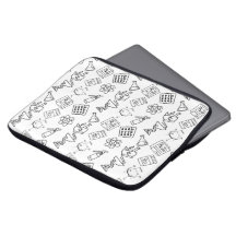 Minimalistisk apoteksikonmönster laptopsleeve