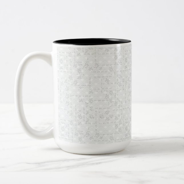 Minimalistisk arbetsytebok för chefer Två-Tonad mugg (Vänster)