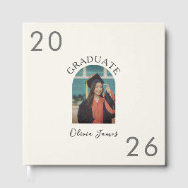 Minimalistisk Ark Graduation Foto Gästbok