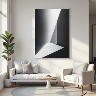 Minimalistisk arkitektonisk ljus och skugga poster
