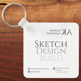 Minimalistisk arkitektur Journal med 2026 års kale Nyckelring