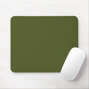 Minimalistisk armégrön musmatta med elegant utseen