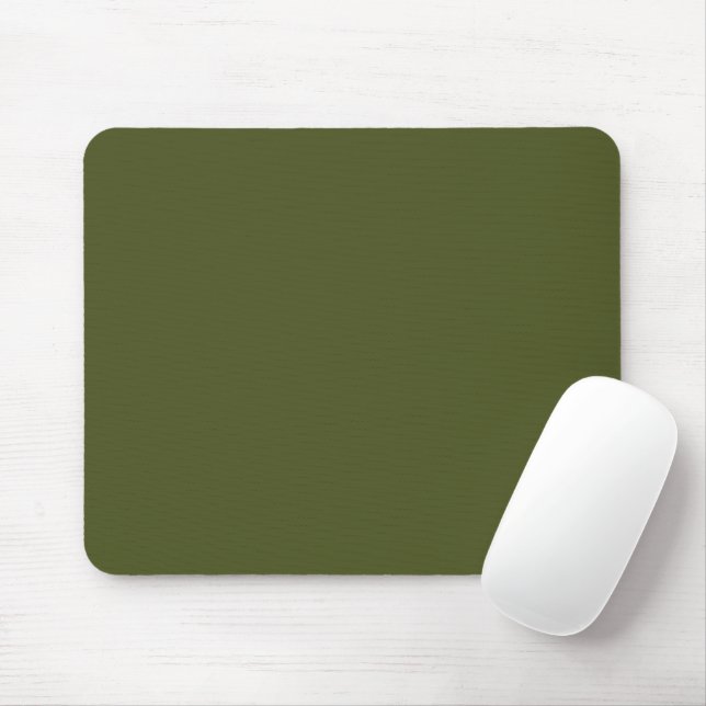 Minimalistisk armégrön musmatta med elegant utseen (Med mus)