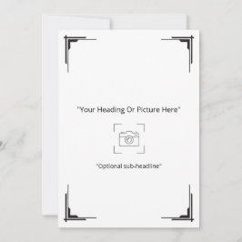 Minimalistisk Art Deco anpassad fotograttulationsk Kort