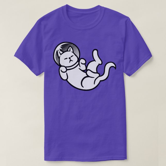 Minimalistisk astronaut Cat av Tobe Fonseca T Shirt (Design framsida)