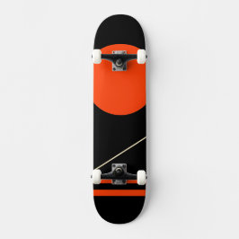 Minimalistisk återgångsgrafik mini skateboard bräda 18,5 cm