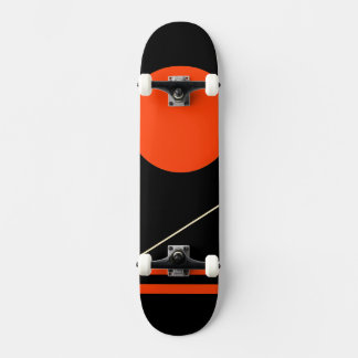 Minimalistisk återgångsgrafik mini skateboard bräda 18,5 cm