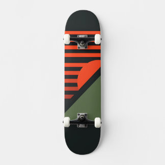 Minimalistisk återgångsgrafik mini skateboard bräda 18,5 cm