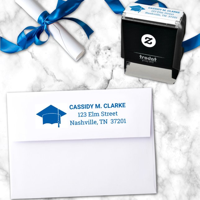 Minimalistisk åttonde Klass Studenten Adress Självfärgande Stämpel (Skapare uppladdad)